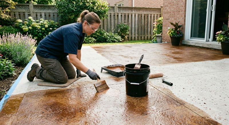 Cement Staining in Frisco, TX