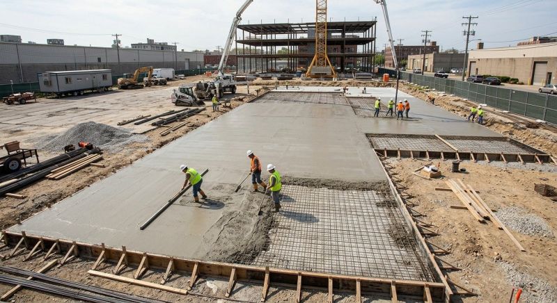 Commercial Slab Installation in Harrisburg, PA