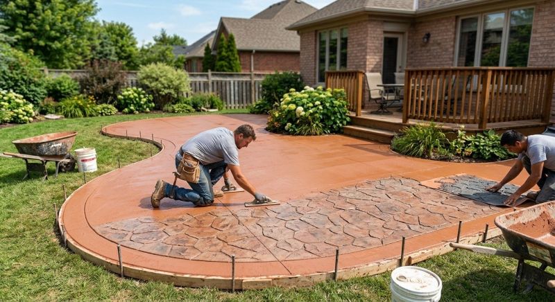 Stamped Concrete Patio Installation Service