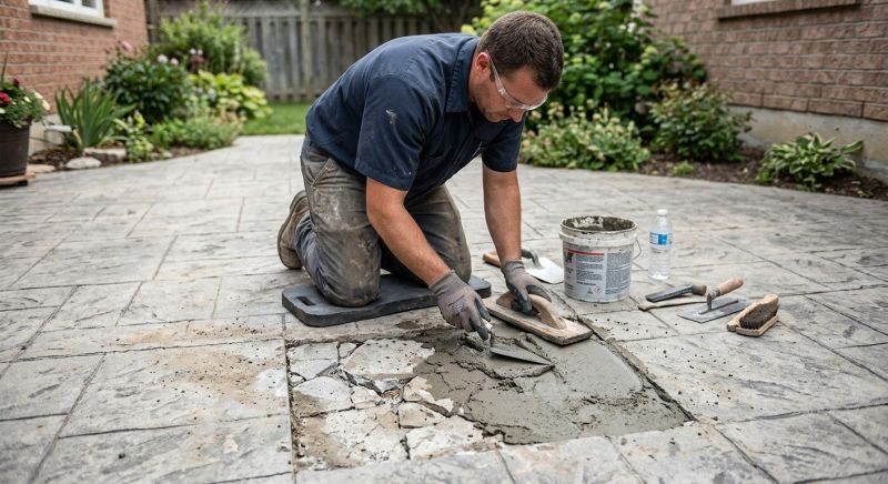 Decorative Concrete Repair in Olathe, KS
