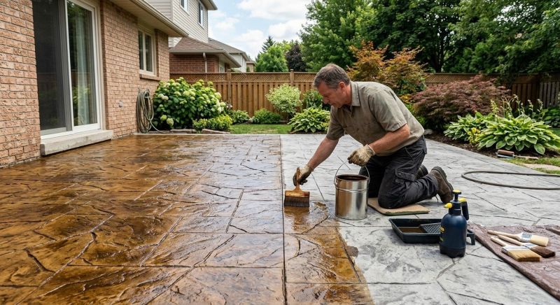 Concrete Patio Finishing in Fort Worth, TX