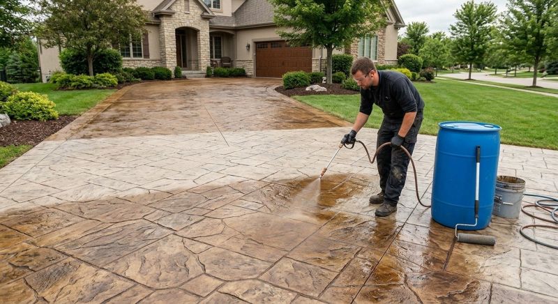 Driveway Acid Washing in Dallas, TX