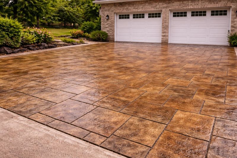 Driveway Concrete Staining in Dallas, TX