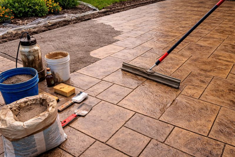 Patio Overlay Installation in Fort Worth, TX