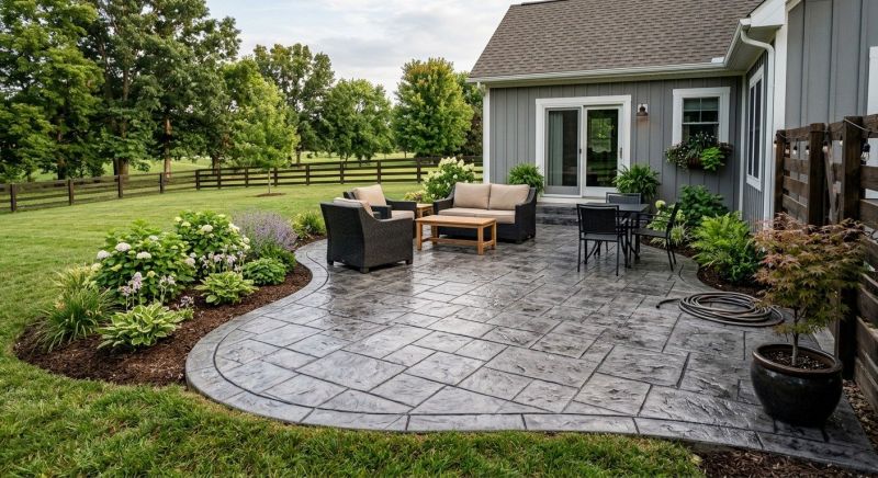 Patio Stamping in Frisco, TX
