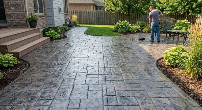Stamped Cement Installation in Dallas, TX
