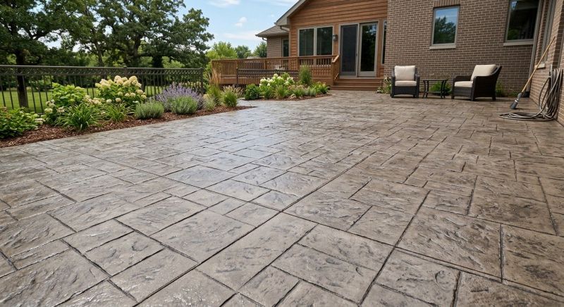 Stamped Concrete Installation in Corpus Christi, TX