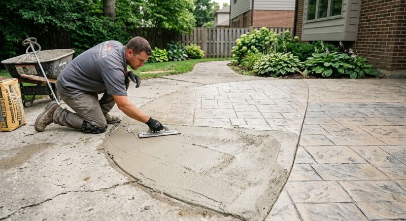 Stamped Concrete Resurfacing in Dallas, TX