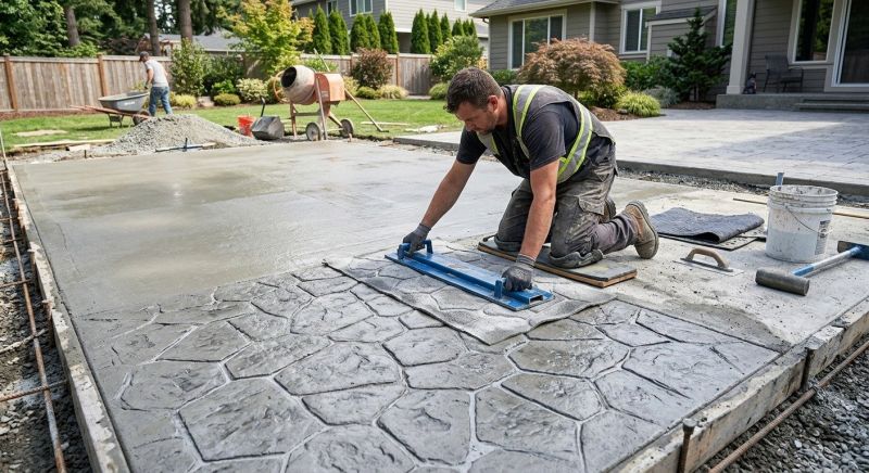 Stamped Concrete Staining in Corpus Christi, TX